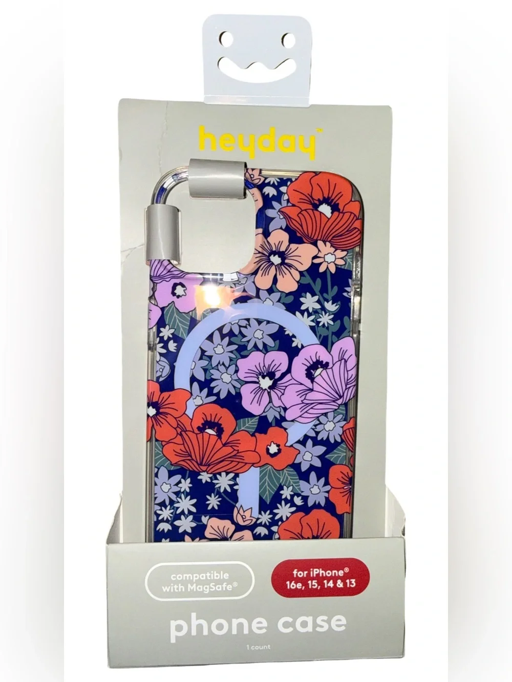 Heyday MagSafe Phone Case iPhone 17e/16e/ 15/14/13 Poppy Flowers Brand New